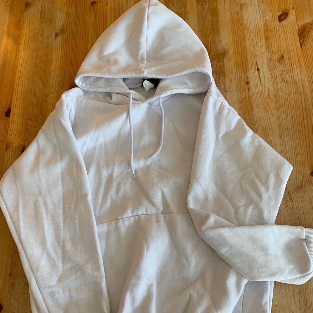 White sweatshirt